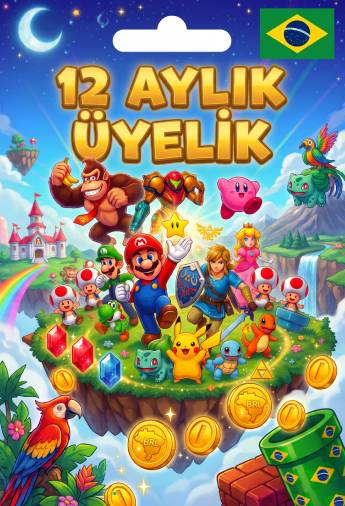 Nintendo Brezilya 12 Aylık Üyelik